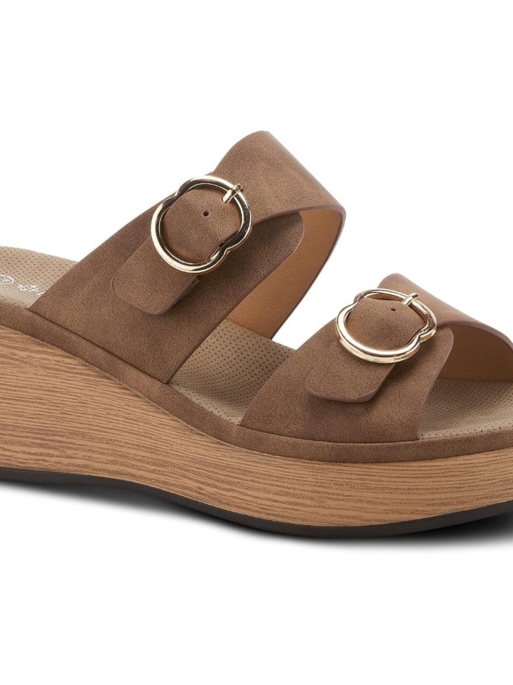Patrizia SHANIHO Chic platform wedged slip-on sandal (size 7/38)